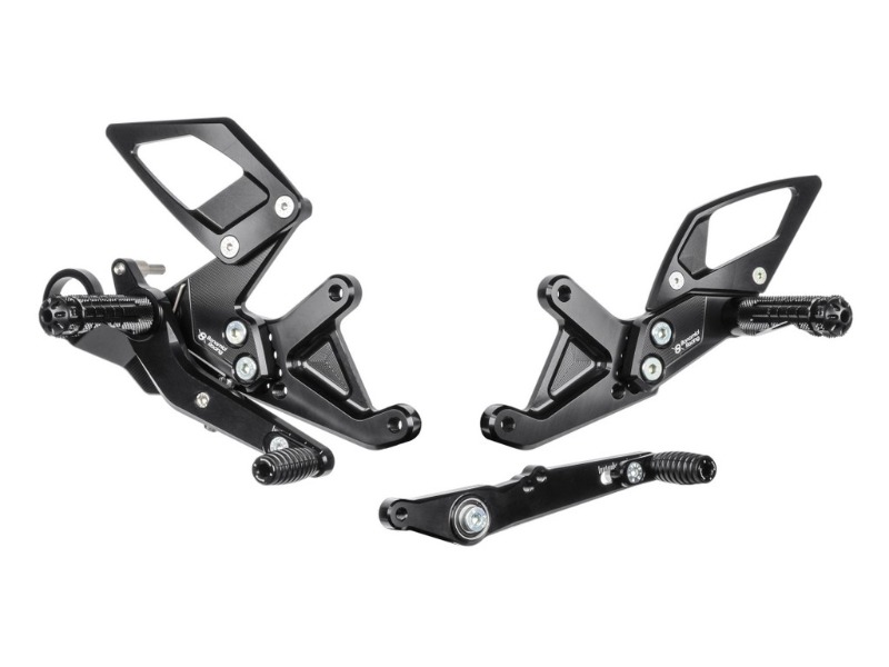 Bonamici Racing - Bộ gác chân BMW S1000RR 15-18 ( gác chân gập lên xuống được)
